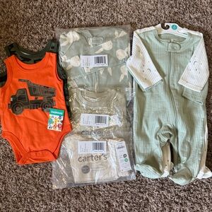 Carter's baby boy 3 months clothing bundle NWT